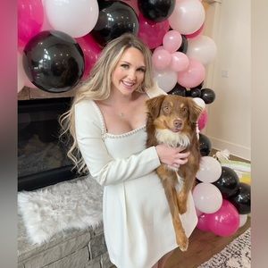 The Odd Muse Ultimate Muse Pearl Dress White